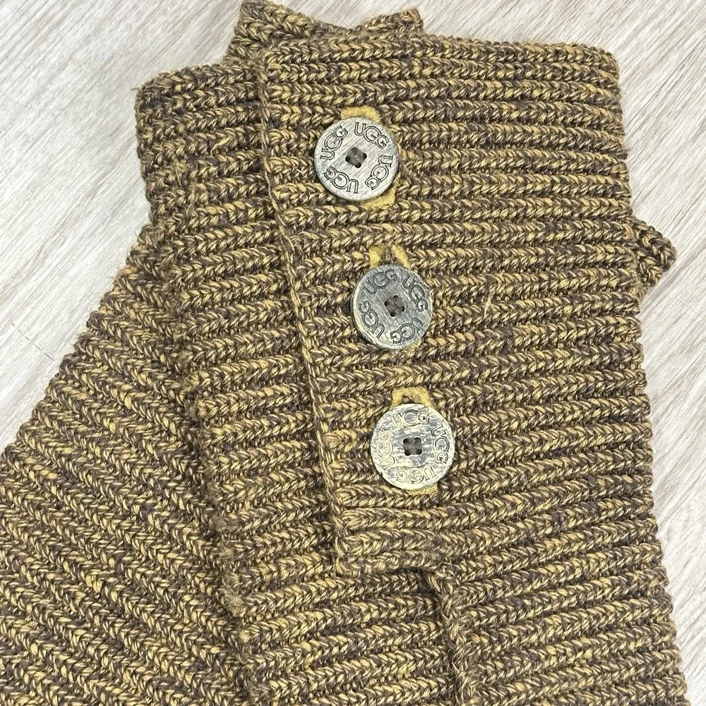 UGG Australia Classic Cardy Knit Tall Boots‎ Women 11 Button Slouchy Winter Cozy